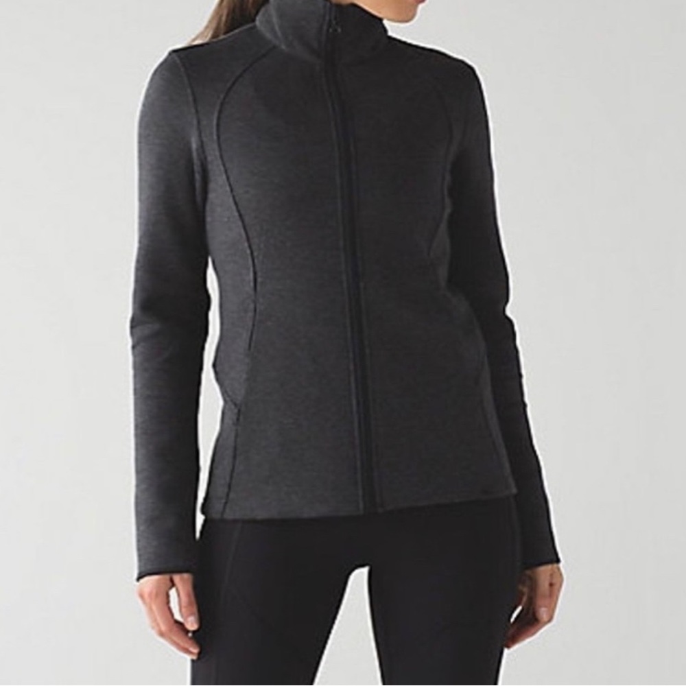 Lululemon Insculpt Jacket - Heathered Black - Size 2
